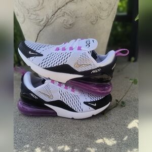 Women's Nike Air Max 270 Sneakers Shoes Customized With Crystals Size 10 New!